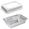 Alltagsgebrauch-Aluminiumfolie-Behälter/vereiteln Wannen mit Deckeln für das Einfrieren 145 * 120mm