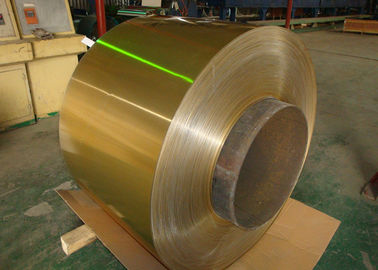 Klimaanlagen-hydrophile überzogene Rolle von Aluminiumspule 0.06-0.2mm goldenes 1100, 3003, 3102, 8011