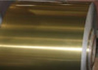 Goldene Farbepoxidbeschichtungs-industrielle Aluminiumfolie-Spule für Klimaanlage